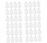 Baluue 48pièces à Lotion Autoportant Pour Voyage Pochettes De Rangement Réutilisables Blanc Pour Produits De Et Soins Peau