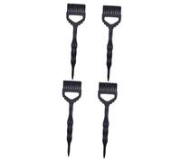 Baluue 4pièces Brosse De Capillaire Nylon Outil De Pour Cheveux Grand Peigne à Teindre Avec Queue Pointue Brosse Pour Salon Et Usage Domestique Couleur Noire