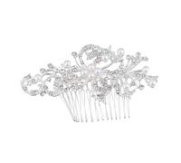 Baluue 4pièces Peignes à Cheveux Rhinestone Et Perles Accessoires De Mariage Élégants Bijoux De Tête Pour Mariée Décoration Pour Événements Spéciaux Assortiment De Modèles