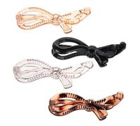 Baluue 4pièces Pince Banane Classique Pour Cheveux Épais Et Fins Accessoire Élégant Pour Queue De Cheval Et Cheveux Bouclés Set De Clips Pour Femmes Brillant