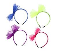 Baluue 4pièces -têtes Dentelle à Gros Nœud Pour Femmes Décorations Pour Cheveux Lot De Bandeaux
