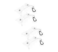 Baluue 4pièces Transparent Multifonctionnel Pochette De Rangement Pratique pour Accessoires De Plein Air Poche De Stockage Réutilisable