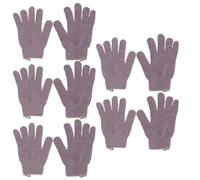Baluue 5 Paires Bain Exfoliants à Cinq Doigts pour Soin Doux Peau Lavables et Adaptés pour Corps sous Bain