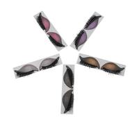 Baluue 5 Paires Stickers Maquillage Yeux Autoadhésifs avec Faux Cils et Ombre à Paupières Tenue Résistante à Eau Application Rapide pour Fête Nuit et Voyage