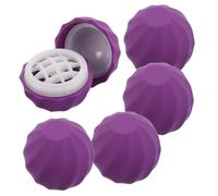 Baluue 5 pièces Boîtes à à Lèvres Sphériques Recharges Miniatures Tubes Vides DIY pour Gloss à Lèvres Accessoires de Maquillage Portables pour Échantillons et Voyage