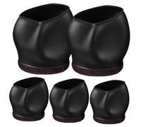 Baluue 5 pièces Couvre-roulettes pour Pied de Chaise TPE Flexible Garde-Meubles Silencieux et Antidérapants Adaptés Aux Chaises de Bureau et Mobilier à roulettes