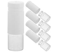 Baluue 5 Pièces Flacon de Lotion Rechargeable 5ml à Double Chambre pour Séparation Eau et Huile, Emballage Jetable en Pp et Verre, pour Voyage et DIY