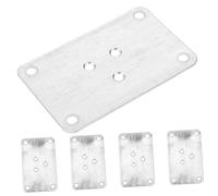 Baluue 5 pièces Plaques de Fixation Épaisses pour Meubles Connecteurs Robustes pour Jambes de Table Installation Facile pour Tables Chaises Canapés et Bureaux