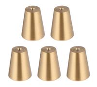 Baluue 5 pièces Poignées de Meuble Cuivre Massif Boutons Vintage pour Armoires Design Simple et Accessoires Pratiques pour Cuisine et Placards