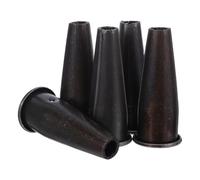 Baluue 5 Pièces Virole de Rechange en Acier pour Houe, Connecteur de Manche pour Houe et Râteau, Noir, 10x4x1,8cm, Compact et Léger, à Socket Conique Ferme, pour Réparation du Manche