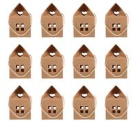 Baluue 50 Boîtes à Dragées en Carton Kraft Forme Maison 50 Pièces Boîte à Friandises pour Mariage Fêtes et Emballage Présent Élégant et Chocolats DIY