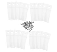 Baluue 50 ensembles Transparent Plastic Drawer Stops With Stainless Steel Screws Non-slip Furniture Parts For Dresser Slides And Drawer Bottom Repair