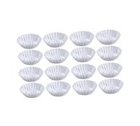 Baluue 50 Moules à Tartelettes aux Œufs en Alliage d'Aluminium Argenté Moules Antiadhésifs Réutilisables Forme Ondulée pour Cupcakes Muffins et Quiches Lot pour Pâtisserie et Cuisson