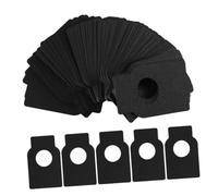 Baluue 50 pièces Étiquettes Vin Papier Kraft Résistantes pour Cave à Vin Étiquettes Suspendues Blancs pour Bouteilles Marqueurs Vintage Personnalisables pour Nom Année et Notes de