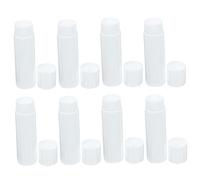 Baluue 50 Pièces Lot De Tubes De Soin Pour Lèvres Vides En Polypropylène Avec Bouchons Blancs Et Mécanisme à Molette