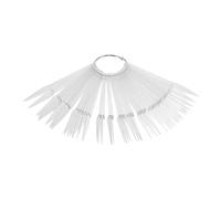 Baluue 50 pièces Palette Nuancier Ongles Transparent Présentoir Nail Art Pratique pour Vernis Gel Accessoires Manucure