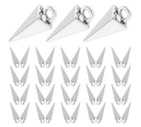 Baluue 50 pièces Pendentifs Cone Alliage de Zinc Lisse pour Fabrication de Bijoux DIY Breloques Vintage Gothiques pour Bracelets Colliers et Accessoires de Sac