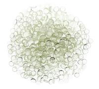 Baluue 500 pièces Galets Verre Plat Transparent Pierres Décoratives Résistantes pour Remplissage de Vases Projets DIY et Décoration Intérieure