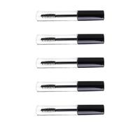 Baluue 5pièces Lot de Tubes Vides pour Mascara et Flacon Crème Yeux Transparents Bouchon Noir
