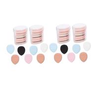 Baluue 6 Boîtes Mini Bouffée De Doigts Éponge De Maquillage Pour Les Doigts Bouffée De Mélangeur Maquillage Triangle Bouffées Houppette Triangulaire Mini Houppette Hydrophile Sans Latex