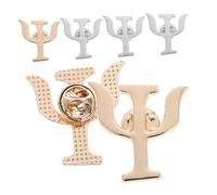 Baluue 6 pièces Broches Psychologie Élégantes Alliage Épingles Sécurisées pour Sacs à Dos Revers et Vêtements Accessoires Unisexes Or et Argent