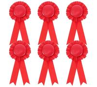 Baluue 6 Pièces Épingle de Fin D'études en Fer-blanc Rouge, Insigne Élégant pour Mariage et Remise de Diplômes, Facile à Utiliser Design Sophistiqué pour Demoiselles D'honneur