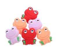 Baluue 6 pièces Lot de Bouchons Silicone pour Aiguilles à Tricoter Forme de Grenouille Couvre-Pointe pour Aiguilles de Tricot Accessoires Légers pour Couture Crochet et Projets DIY