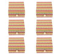 Baluue 6 pièces Lot de Coffrets Bambou Rétro pour Bijoux Petites Boîtes de Rangement Décoratives et Organisateurs de Trésors Au Design Miniature