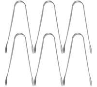 Baluue 6 pièces Lot de Mini Pinces en Acier pour Glaçons et Sucre Pinces de Service Légères et Portables pour Thé Cuisine Bar et Fête