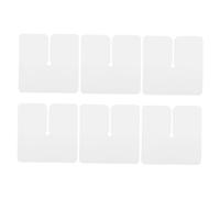 Baluue 6pièces Bouclier Protecteur De Colle Pour Extensions De Cheveux Espaceurs Multi-trous Protège-colles Pour Racines De Cheveux