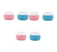 Baluue 6pièces Bouteilles De Silicone Set De Contenants Réutilisables Pour Voyage Bleu Rose Étanches Et Pour Cosmétiques Et Accessoires De Toilette