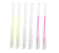 Baluue 6pièces Crayons De Marquage Pour Sourcils Marqueurs Portables De Positionnement Pour Microblading Pratique Et Précis Multi-couleurs Fluo