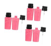 Baluue 6pièces Distributeur De Dissolvant à Flacon Pression Pratique Pour Retrait Bouteille Vide Avec Design Anti-fuite Pour à Démaquillant Et Tonique