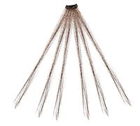 Baluue 6pièces Extensions De Cheveux Pailletées Kit De Tresses Éblouissantes Clip-in Tinsel Hair Pour Fêtes Et Événements Spéciaux