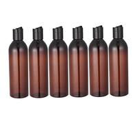Baluue 6pièces Flacon De Voyage Avec Couvercle Noir Ensemble De Distributeurs Réutilisables Pour Shampooing Et Lotion Pour Voyages Et Activités De Plein Air