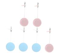 Baluue 6pièces Lot de Lingettes pour Écrans et Lunettes avec Cordelette pour Nettoyage de Saleté et Traces de Doigts Compact et Portable