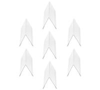 Baluue 7 Pièces Support de Panneau de Bienvenue Résistant à l'usure en Acrylique Transparent Réutilisable Bords Arrondis pour Affichage de Prix en Centre Commercial