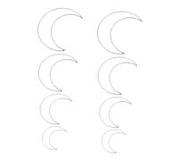 Baluue 8 pièces Anneaux de Lune Fer pour Attrape-rêves DIY Cercles Métalliques pour Macramé et Décoration Artisanale