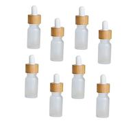 Baluue 8 pièces Bouteilles Pipette Rechargeables Verre Mat Lot de Flacons pour Huiles Essentielles Parfum et Lotions pour Voyage