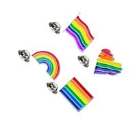 Baluue 8 pièces Broche Rainbow Love Ensemble de Épingles Colorées pour Vêtements Accessoire de Mode pour Gay et Lesbien Design Émail Parfait pour Événements et Tenues Décontractées
