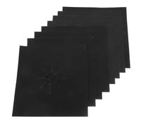 Baluue 8 pièces Couvercles de Brûleur Gaz Réutilisables Protège-Plaque de Cuisson Épais Tapis Protecteur Anti-éclaboussures Résistant Chaleur Facile à Nettoyer pour Cuisinière et Four