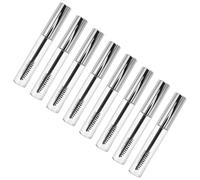 Baluue 8 pièces Lot de Tubes Mascara Vides avec Brosse pour Cils Flacons Rechargeables Transparents pour Crème et Maquillage DIY Mini Contenants Portables pour Femmes