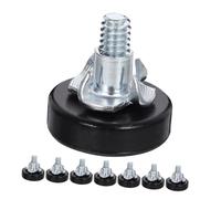 Baluue 8 pièces Meuble Réglables de Nivellement Vis à Visser Carbonne et Accessoires pour Table Bureau Chaise Protection Sol Anti-Rayures et Silencieux