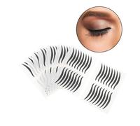 Baluue 80 Paires Autocollants Eyeliner Noir Imperméables Stickers Contour Yeux Séchage Rapide Maquillage Temporaire