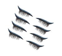 Baluue 8paires Autocollants à Cils Pailletés Réutilisables Pour Maquillage Éblouissant Des Yeux Accessoire Beauté