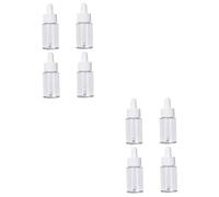 Baluue 8pièces Flacons Verre Transparent Avec Pipette Pour Huiles Essentielles Et Cosmétiques