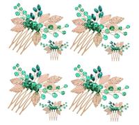 Baluue 8pièces Peigne à Cheveux Avec Strass Brillants Accessoire Élégant Pour Mariage Et Occasions Spéciales Lot