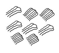 Baluue 8pièces Peigne u Métal Pour Coiffure Accessoires Pour Chignon Et Coiffures Élégantes Peigne Latéral Vintage Pour Femmes Pratique Pour Types De Cheveux