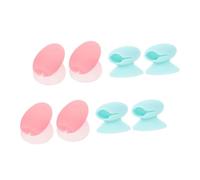 Baluue 8pièces Set De Couvre-pinceaux à Lèvres Silicone Semi-transparent Anti-perte Housse Protectrice Étanche Et Pratique Pour Pinceaux De Maquillage