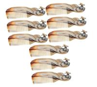 Baluue 9 Pièces peigne en corne hair charms hair toppers Peigne pour un usage familial haircut peigne à cheveux lisse peignes pour femmes peigne pour cheveux bouclés peigne hommes cornes
